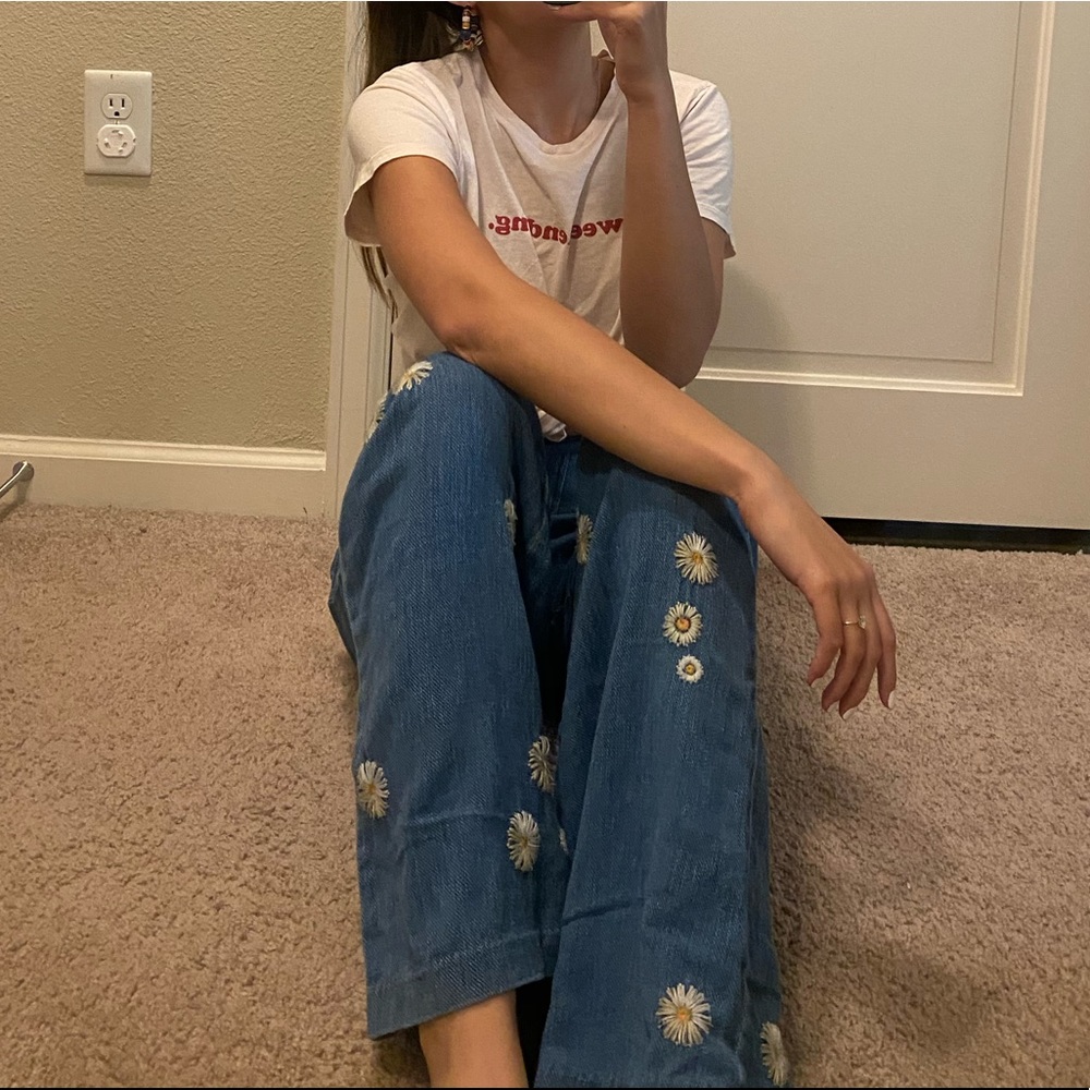 NWT Free People Dixie floral jeans sz 25 - Picture 11 of 11